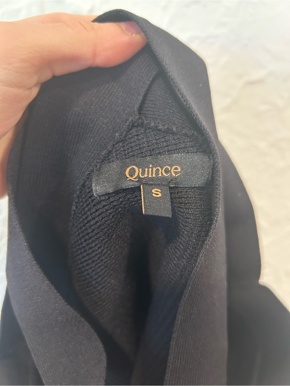 Quince Black Ribbed Cross-Strap Crop Top - Picture 3 of 4